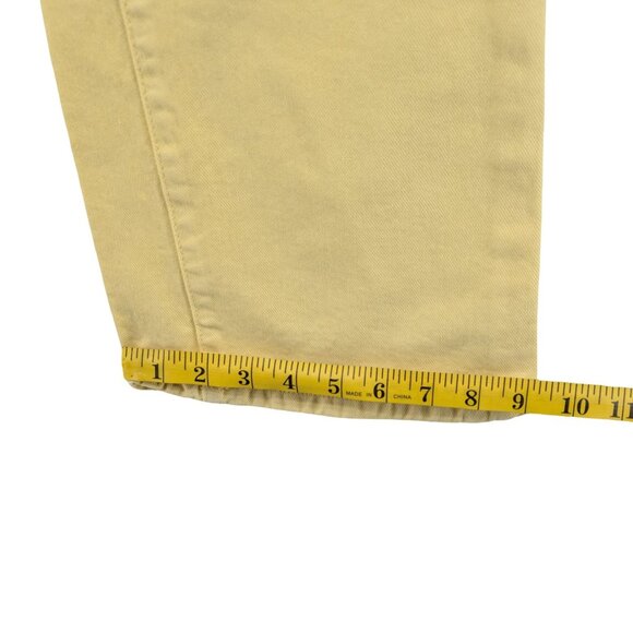 Lucky Brand Maggie Flare Jeans Womens Yellow Cotton Button Fly Denim Size 26 - Picture 10 of 11